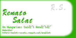 renato salat business card